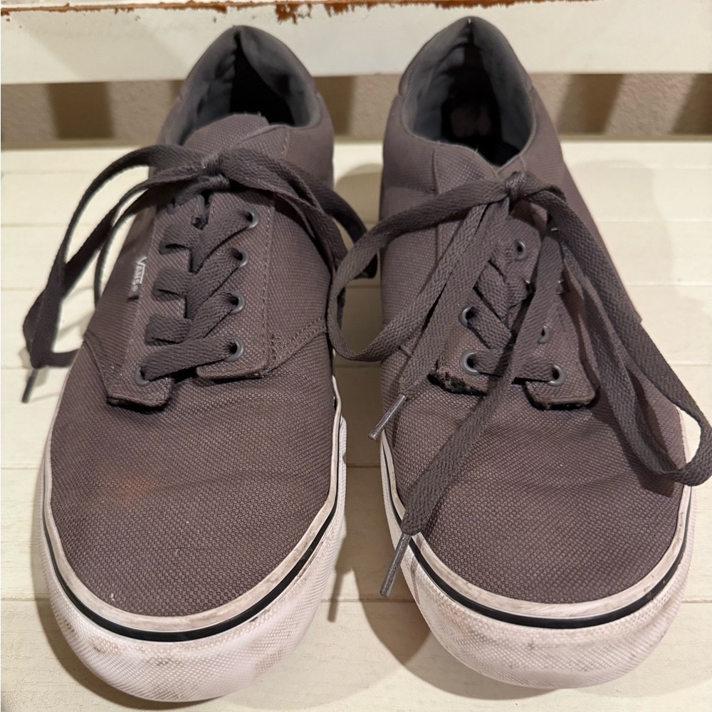 Van’s Men's Gray Canvas Sneakers size‎ 13